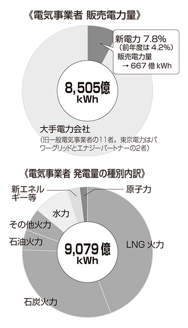 電気事業者 販売電力量