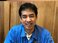 常務取締役の奥原光則さん。