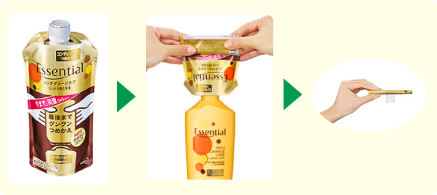 省資源とゴミの削減に役立つ詰め替え容器