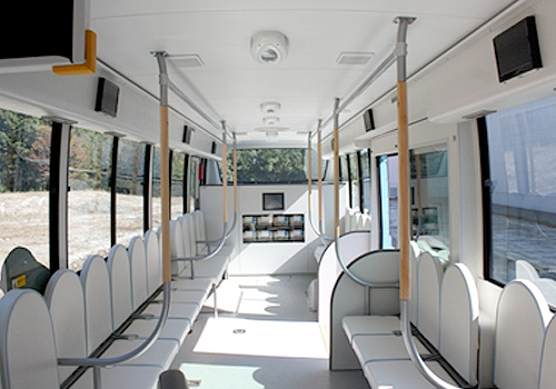 WASEDAELECTRIC BUS(WEB)の第3号。このバスは現在、サントリーの白州工場で工場見学時の移動手段として利用されている。